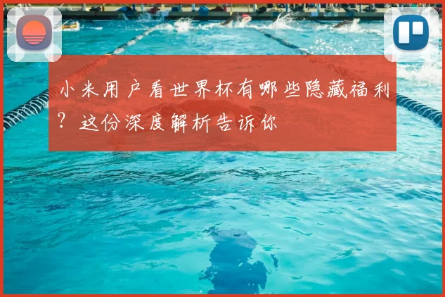 小米用户看世界杯有哪些隐藏福利？这份深度解析告诉你